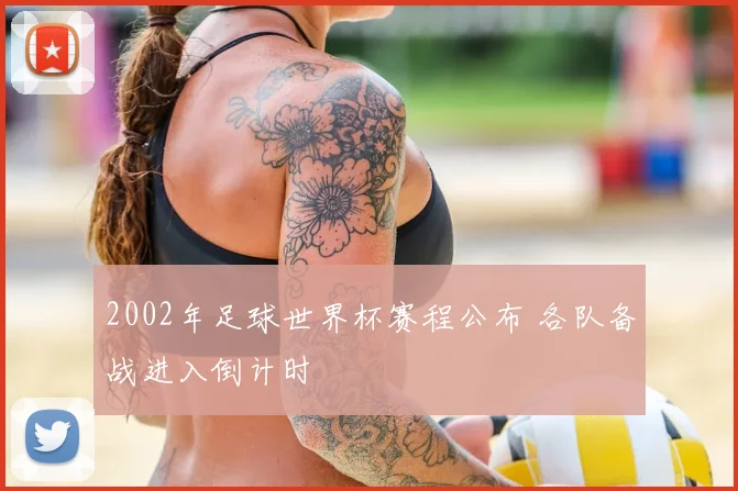 2002年足球世界杯赛程公布 各队备战进入倒计时